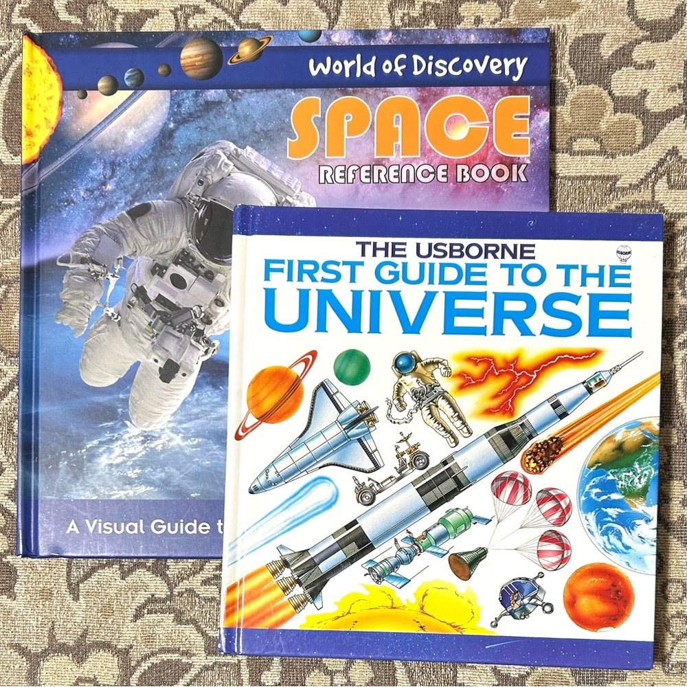 4/$20 World of Discovery Space Reference/ Usborne First Guide to the Universe